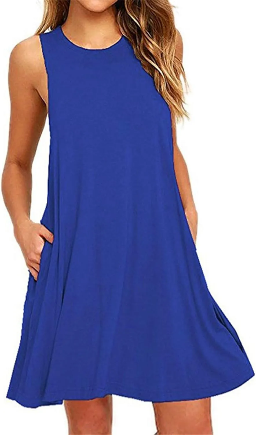 Loose Fit Tank Dresses for Women Summer Sleeveless Beach Dress Cute Mini Sundress 2025 Casual Short Dresses