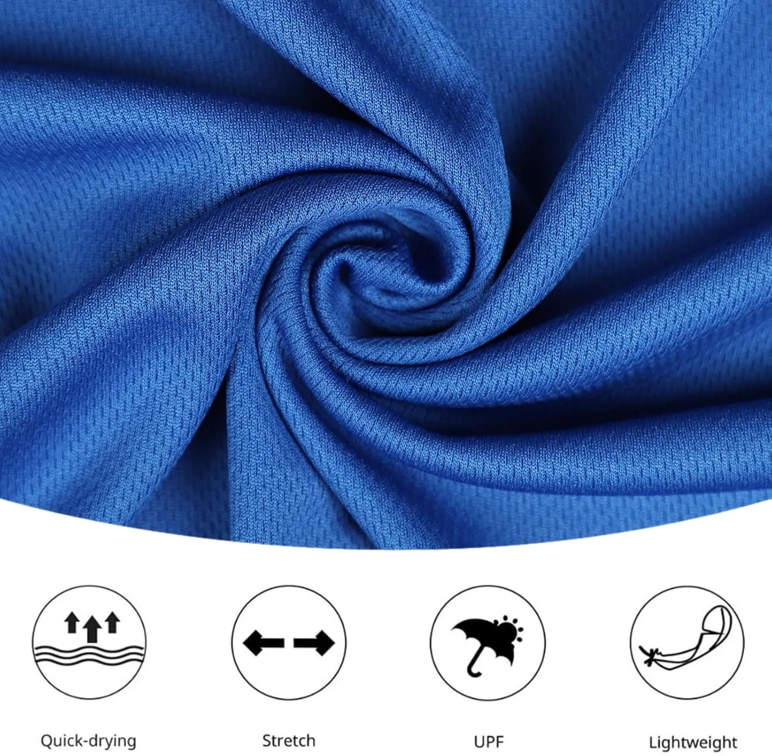 Mens Active Athletic T-Shirts Set Long Sleeve Sun Protective Quick Dry Hoodies Shirt 5 Pack