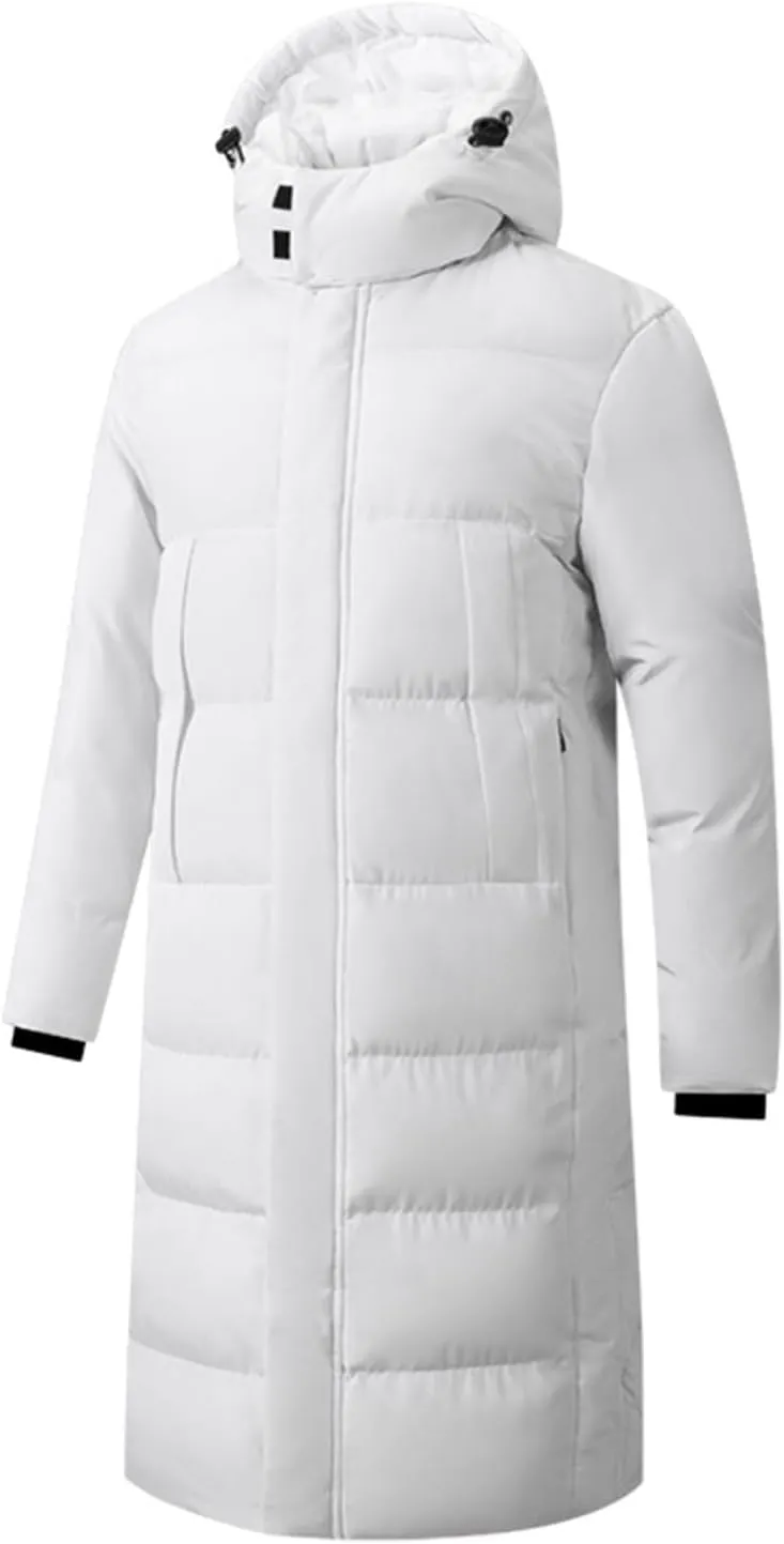 Men's Autumn And Winter Leisure Zip Pocket Hat Large Size Cotton Padded Jacket Coat Top Blouse Men's for Winter