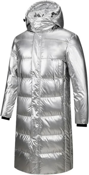 Men's Autumn And Winter Leisure Zip Pocket Hat Large Size Cotton Padded Jacket Coat Top Blouse Men's for Winter