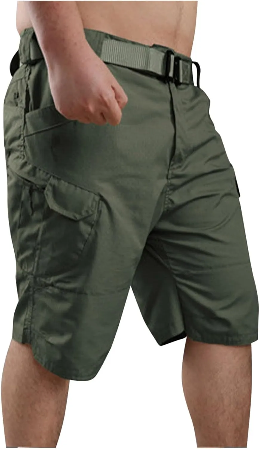 Men's Cargo Shorts Military Tactical Work Shorts Big and Tall Workout Hiking Fishing Shorts with Zip Pockets