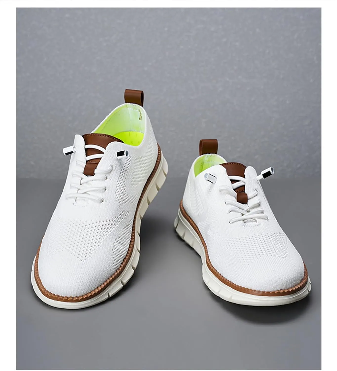 Men's Casual Sneakers Non-Slip Running Shoes Lightweight Lacer Business Mesh Breathable Walking Workout Shoes