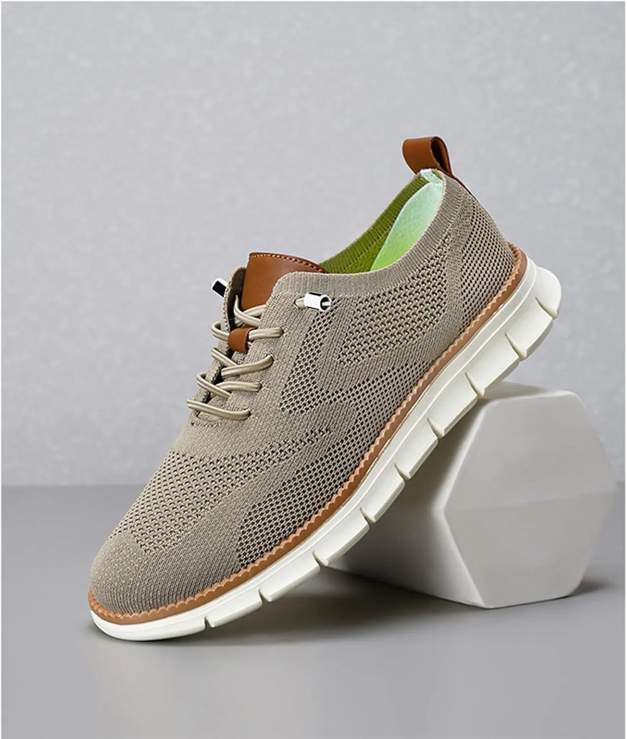 Men's Casual Sneakers Non-Slip Running Shoes Lightweight Lacer Business Mesh Breathable Walking Workout Shoes