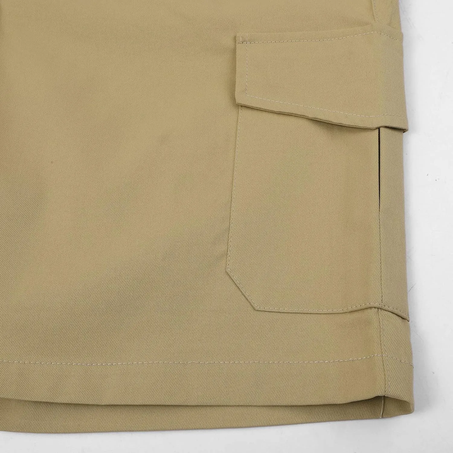 Mens Chino Shorts Slim Fit Expandable Waist Cotton Golf Shorts Twill Lightweight Cargo Shorts with Multi Pockets