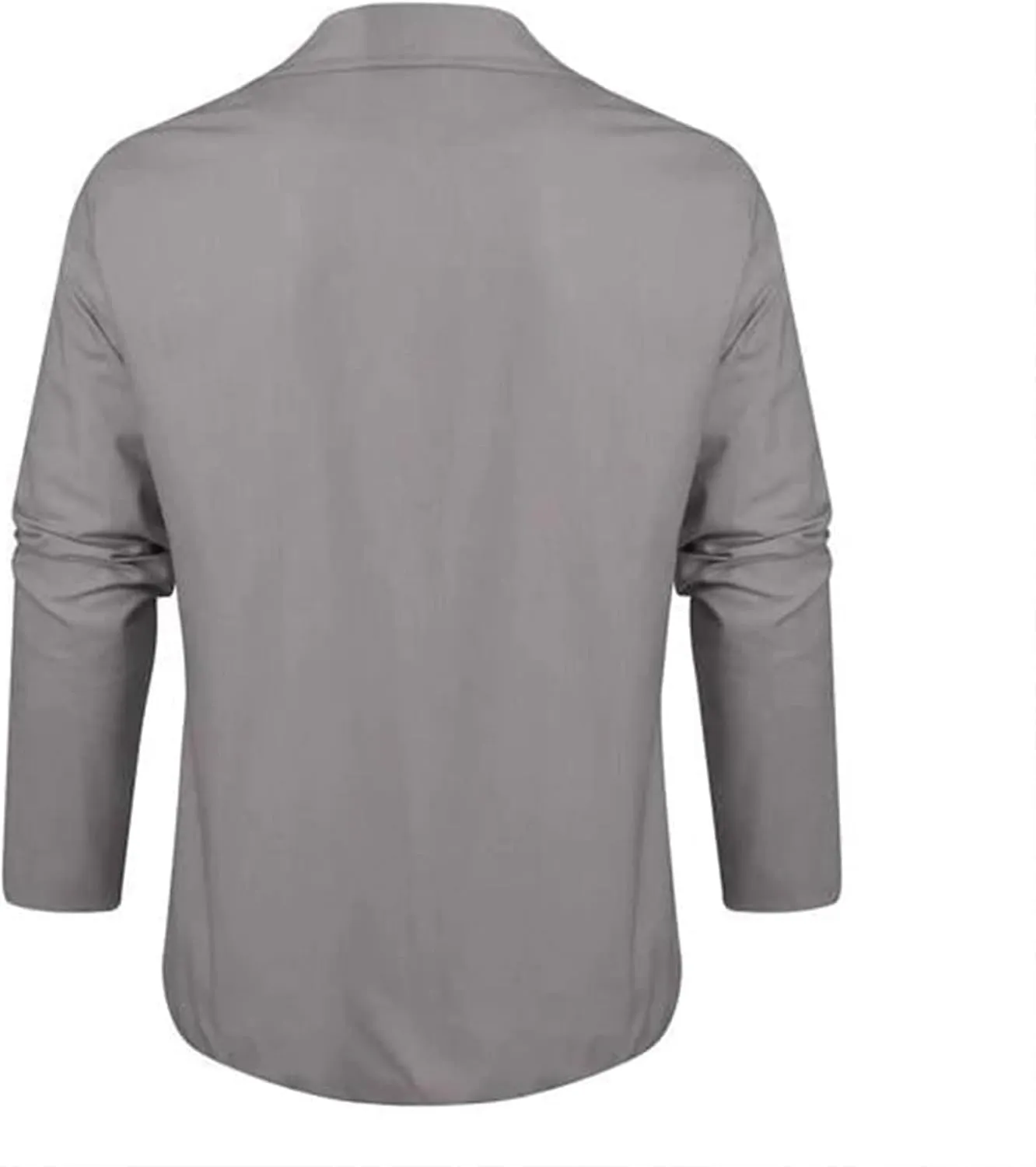 Men's Cotton Linen Blazers Casual Button Down Lightweight Jackets Relaxed Fit Lapel Collar Shirts Trendy Sport Coats