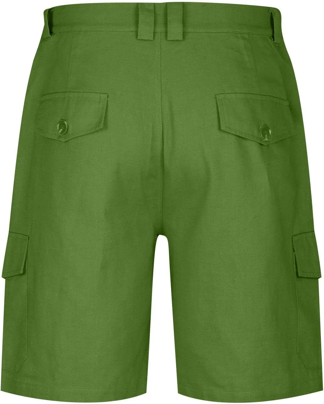 Men's Hiking Cargo Shorts Casual Lightweight Elastic Waist Bermuda Shorts Summer Outdoor Shorts with Multi Pockets