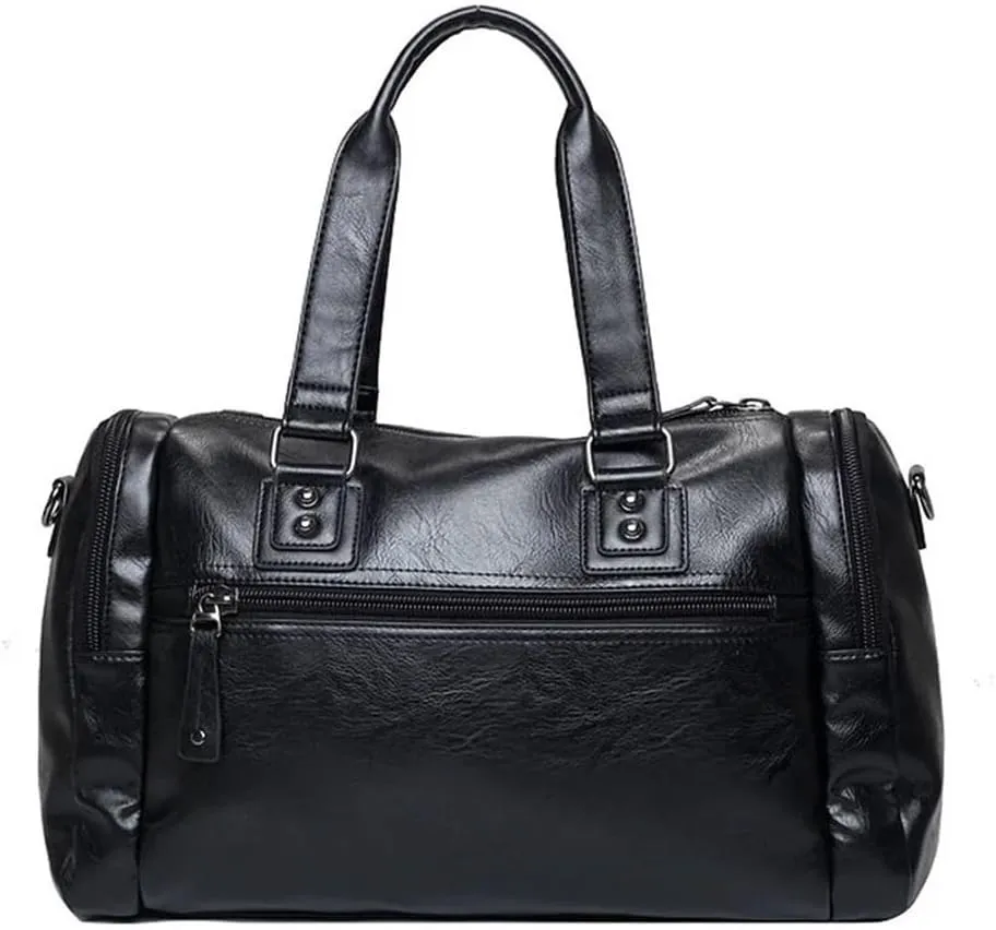 Men's Leather Messenger Bag Handmade Bags Waterproof Vintage Genuine Duffle for Travel