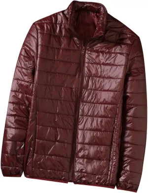 Mens Lightweight Down Jacket Packable Puffer Jacket Warm Insulated Padded Bubble Winter Coats Casual Puffy Outwear