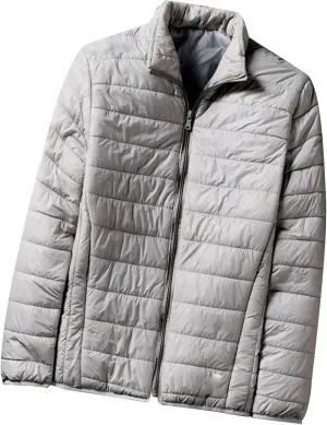 Mens Lightweight Down Jacket Packable Puffer Jacket Warm Insulated Padded Bubble Winter Coats Casual Puffy Outwear