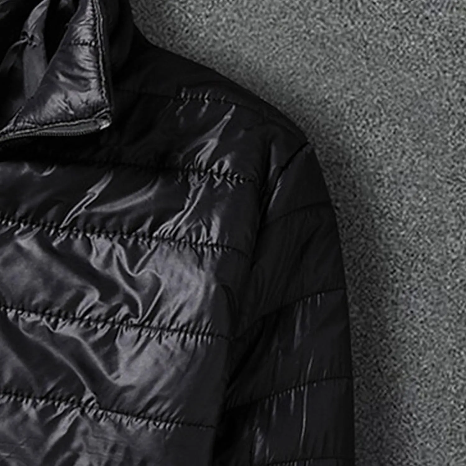 Mens Lightweight Down Jacket Packable Puffer Jacket Warm Insulated Padded Bubble Winter Coats Casual Puffy Outwear
