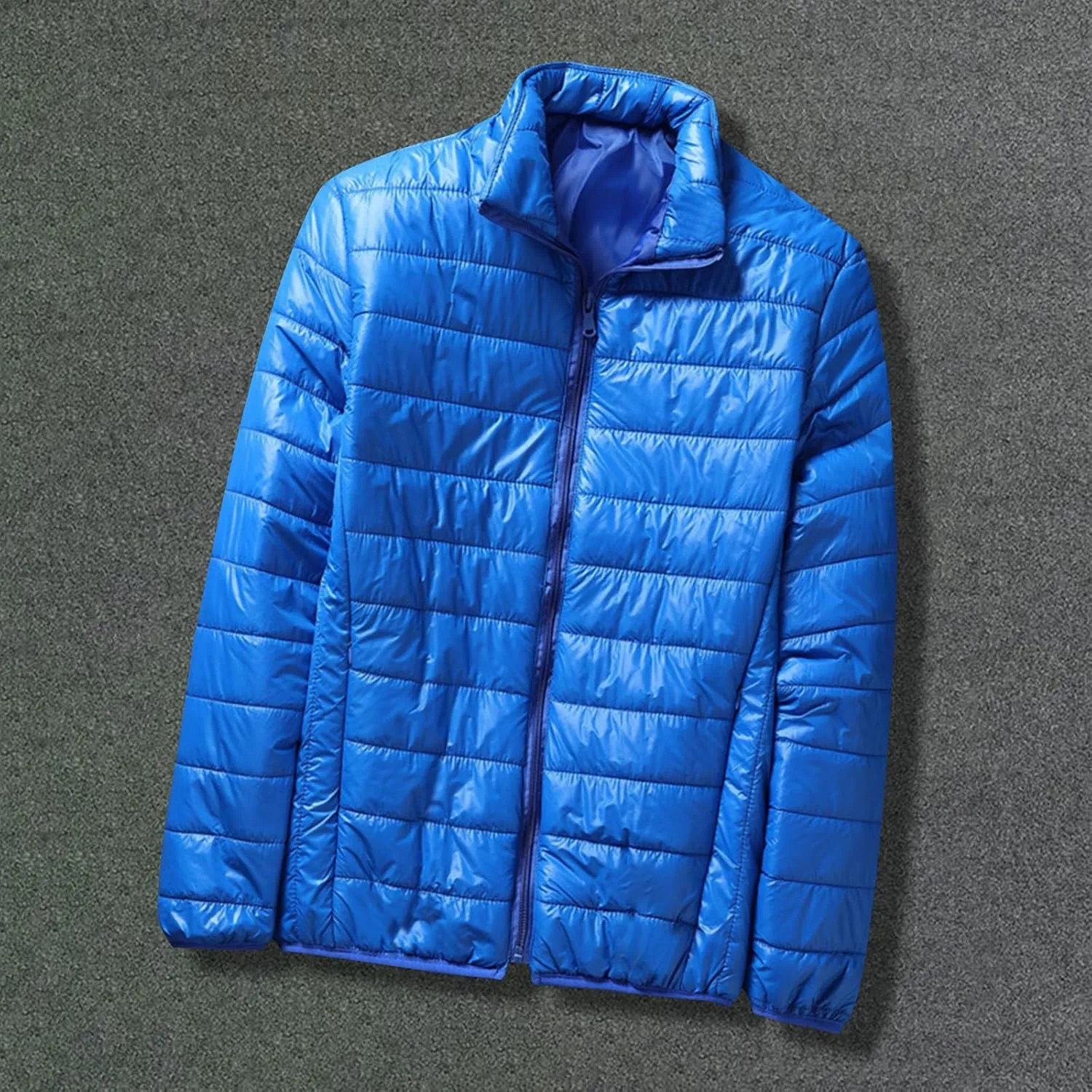 Mens Lightweight Down Jacket Packable Puffer Jacket Warm Insulated Padded Bubble Winter Coats Casual Puffy Outwear