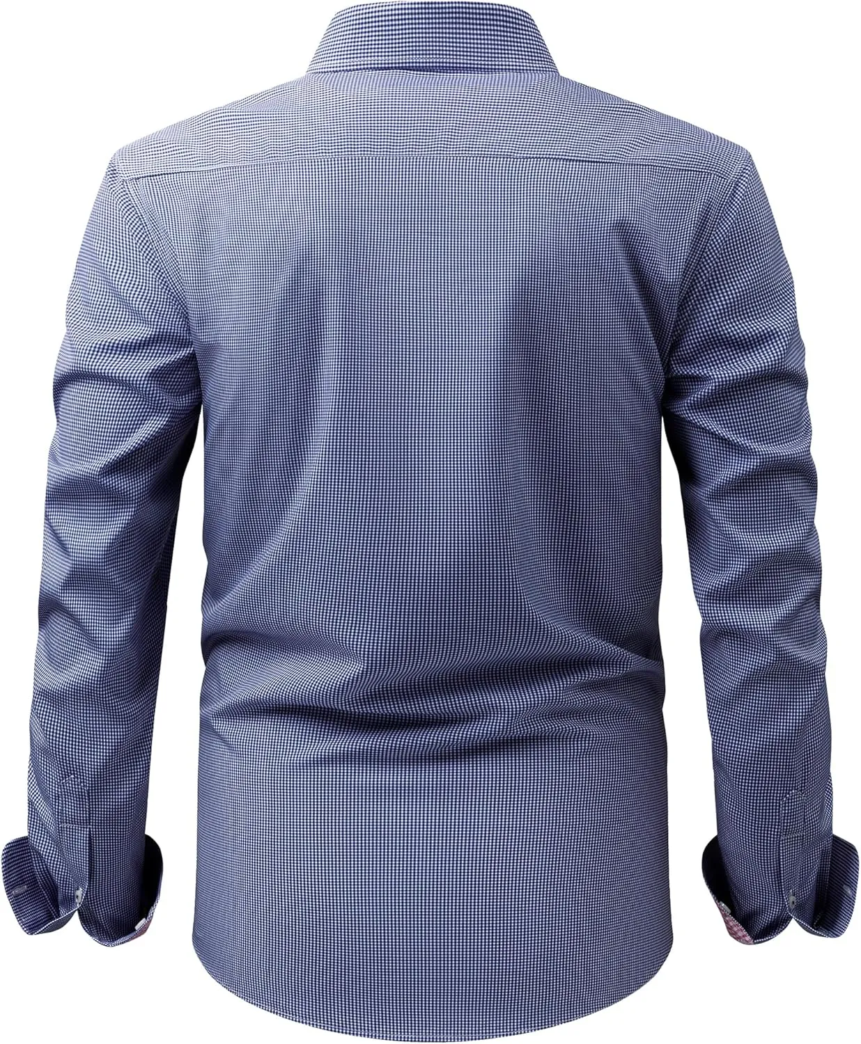 Men's Long Sleeve Plaid/Striped Shirts Casual Dress Shirt