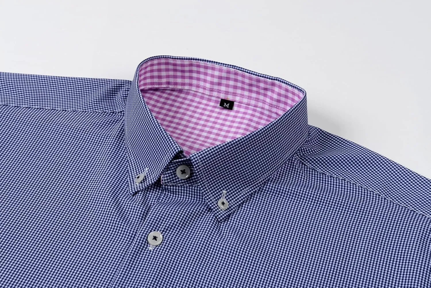 Men's Long Sleeve Plaid/Striped Shirts Casual Dress Shirt