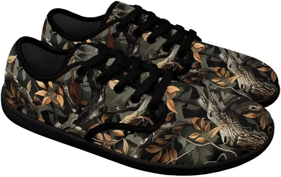 Mens Low Top Shoes Casual Lace Up Wide Toe Box Barefoot Shoes Outdoor Walking Sneaker with Zero Drop Sole