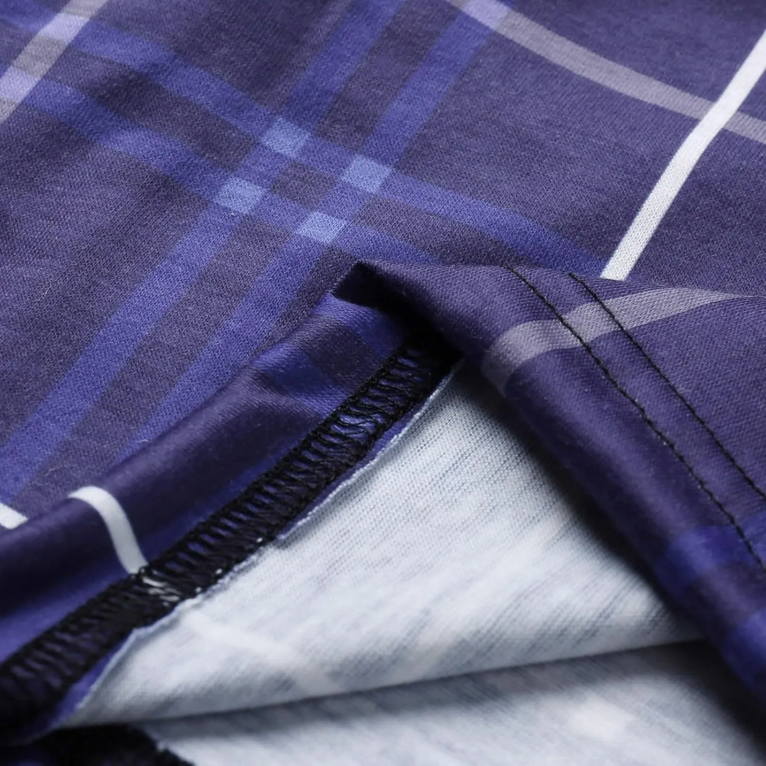 Men's Plaid Shorts Cotton Soft Flannel Pajama Plaid Shorts with Pockets Lightweight Long Shorts Drawstring Pants