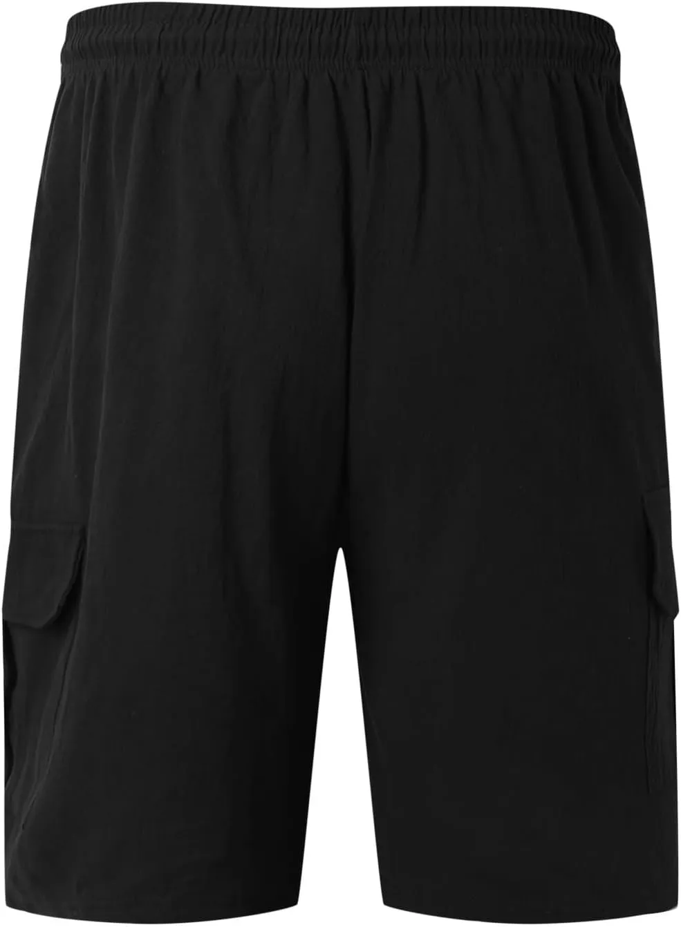 Mens Shorts Cargo, 2024 Elastic Waist Bermuda Shorts Summer Casual Loose Multi Pockets Outdoor Jogger Cargo Shorts