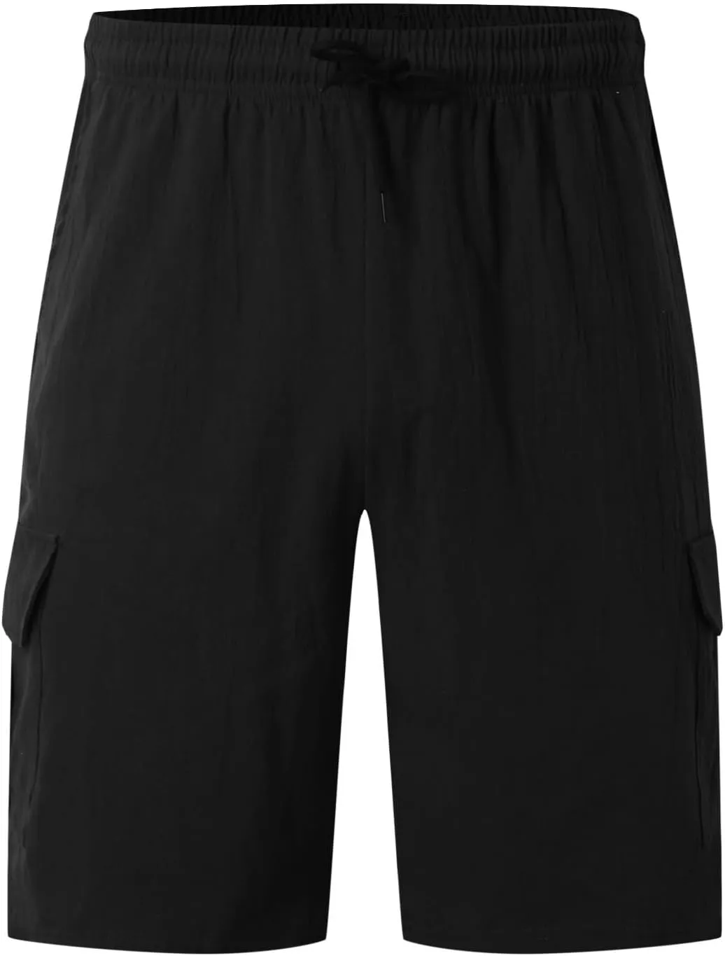 Mens Shorts Cargo, 2024 Elastic Waist Bermuda Shorts Summer Casual Loose Multi Pockets Outdoor Jogger Cargo Shorts