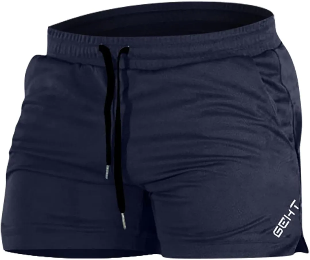 Men's Shorts Drawstring Bodybuilding Shorts with Pockets Baggy Short Bottoms Gym Workout Athletic Shorts for Men