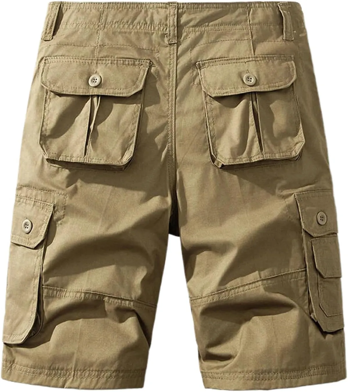 Men's Sports Cargo Shorts Bermuda Half Pants Cotton Loose Running Gym Shorts