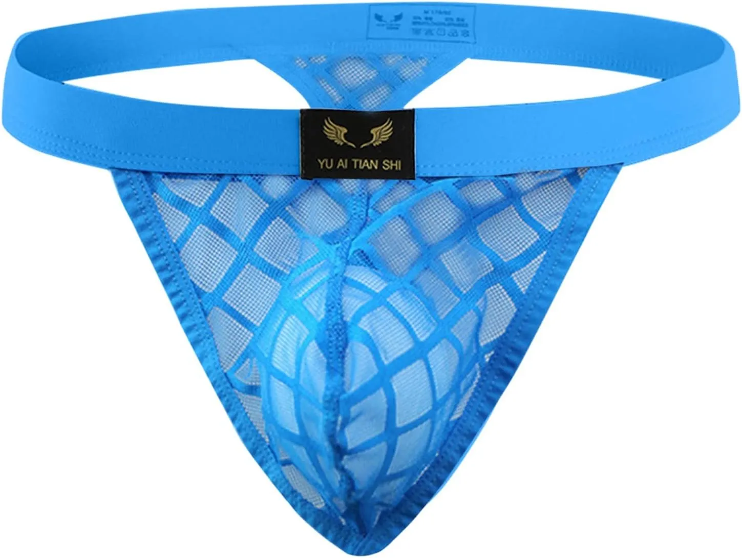 Mens Underwear Fashion Sexy Briefs Transparent Low Waist Breathable Comfortable Mesh Thong