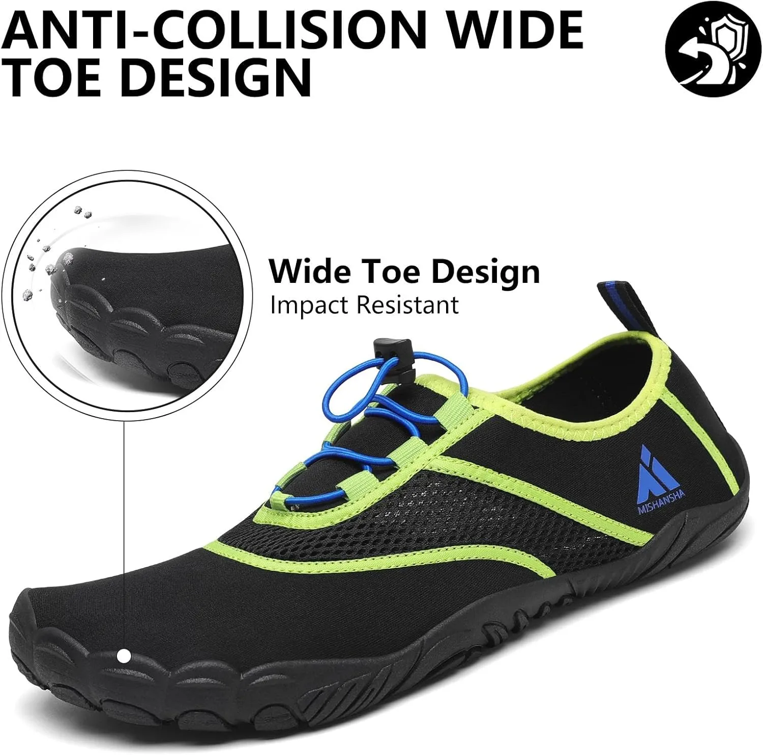 Mishansha Water Shoes for Women Barefoot Shoes Men Quick-Dry Swim Shoes