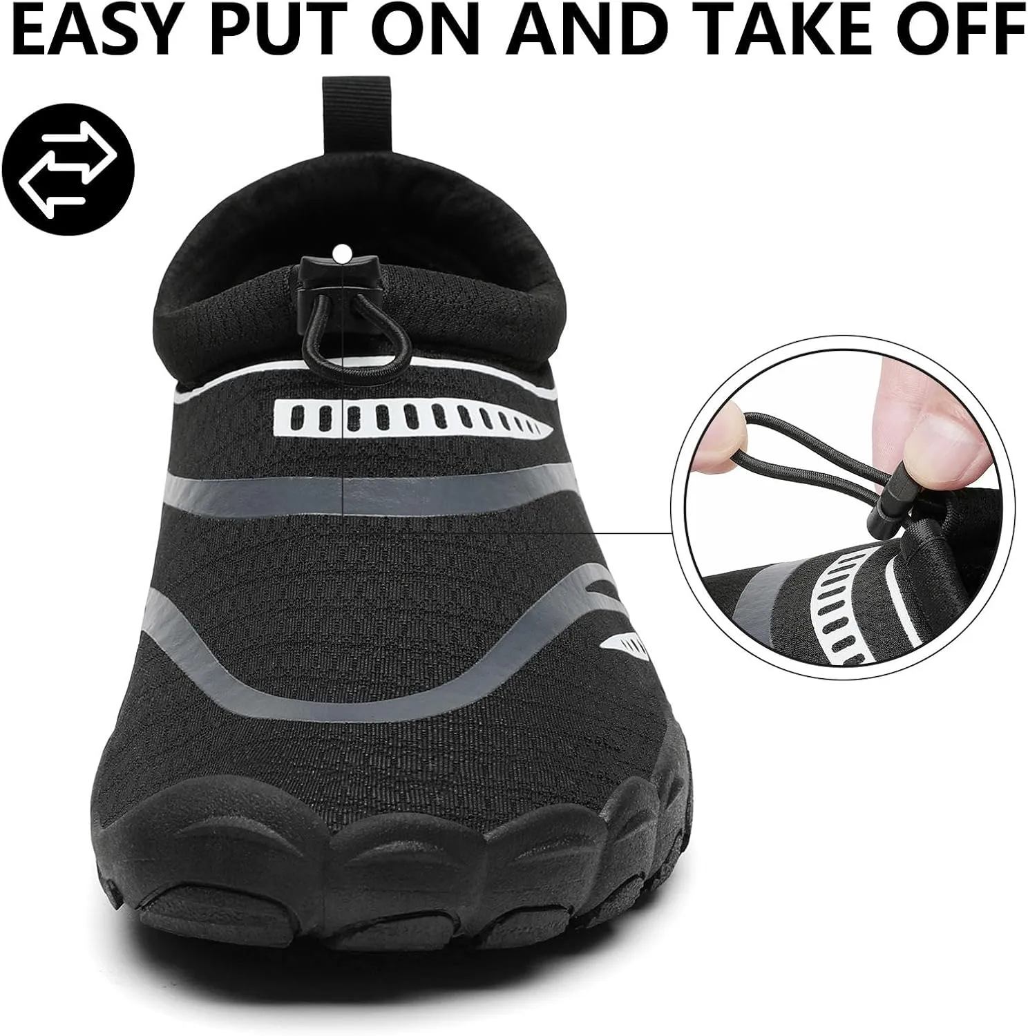 Mishansha Womens Mens Water Swim Shoes Wide Toe Box Barefoot Shoes US Size 5.5-13.5 Women / 3-11.5 Men