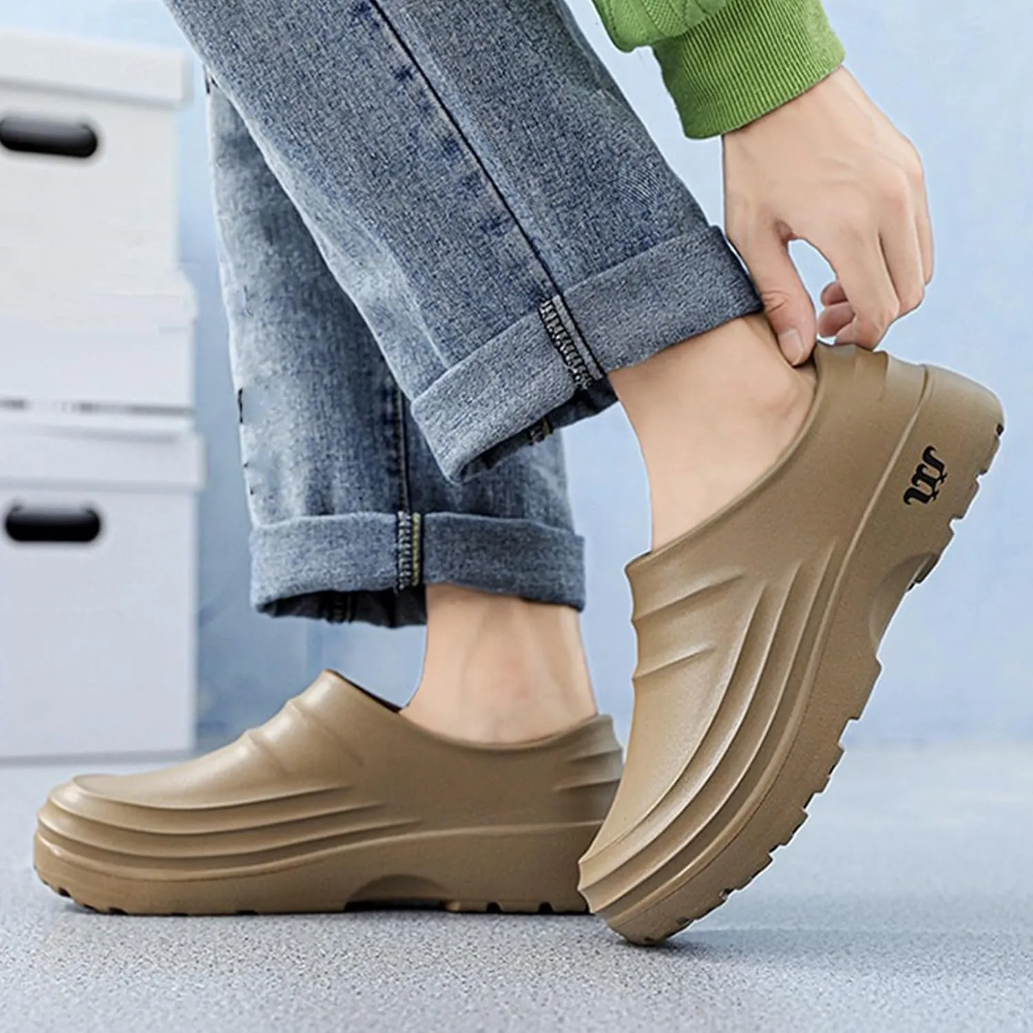 Nisza Armadillo Clogs for Women Men, Armadillo Chef Shoes Healthy Non-Slip Comfort, Oil Resistant, Kitchen Work Clogs,A_Black,11.5 Women_10 Men
