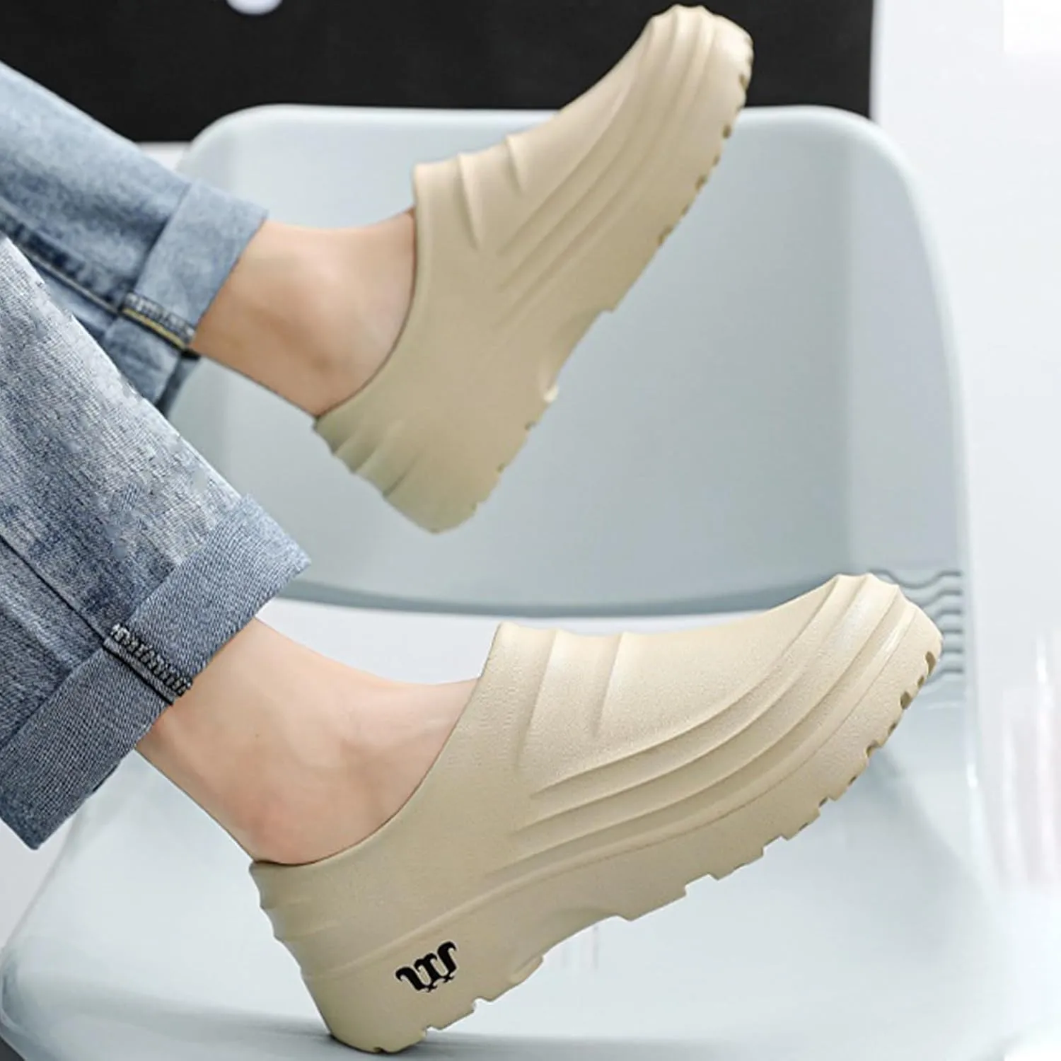 Nisza Armadillo Clogs for Women Men, Armadillo Chef Shoes Healthy Non-Slip Comfort, Oil Resistant, Kitchen Work Clogs,A_Black,11.5 Women_10 Men