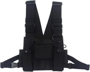 Outdoor Sports Chest Bag for Men,Chest Vest Holster Fits Most Pistols, Hip Hop Chest Pack Functional Tactical Harness for Men Women Running Exercise Hiking Camping
