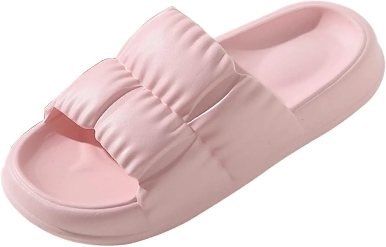 Pillow Slippers for Women Ultimate Comfort Lightweight Shower Slippers Vacation Sandals Shower Slides for Women