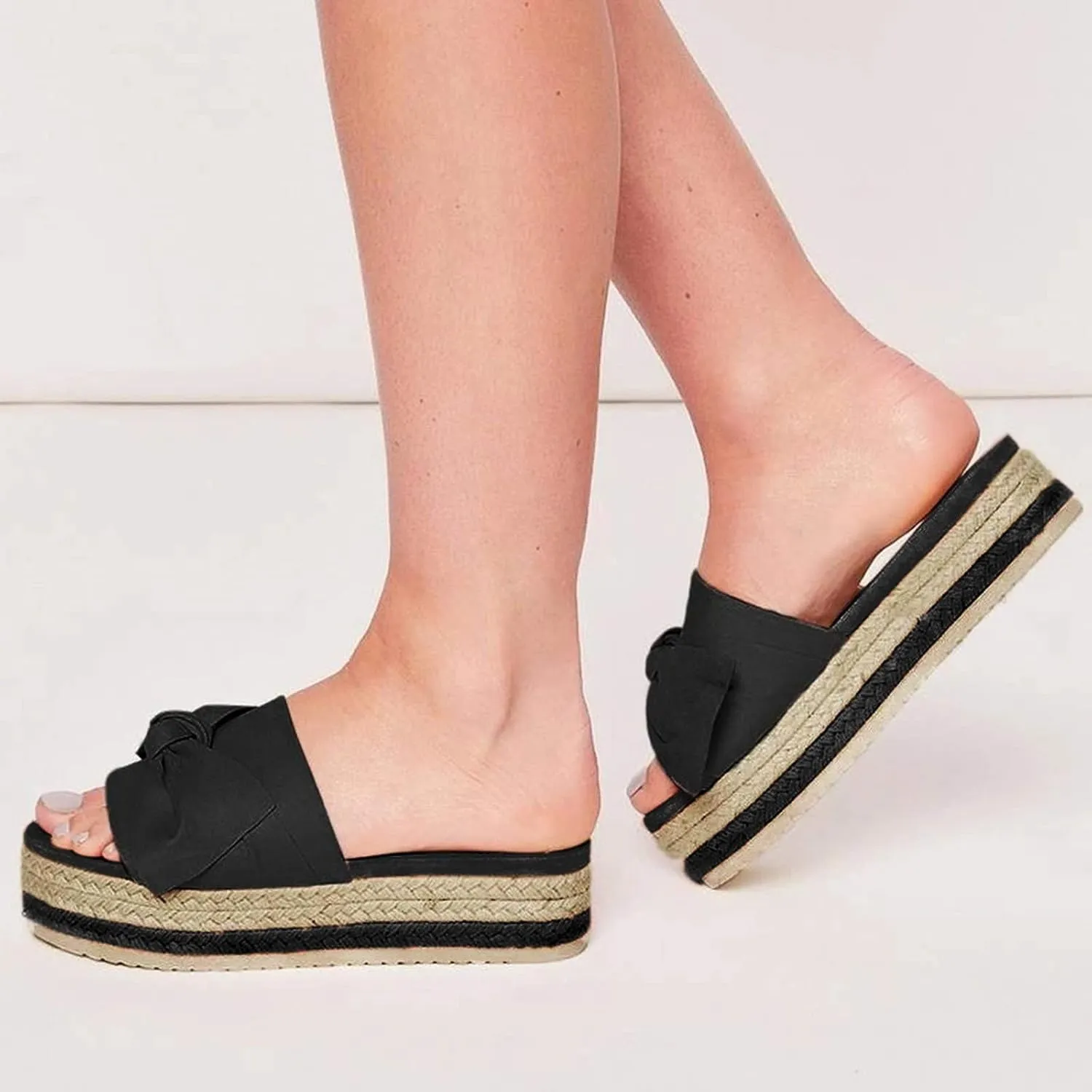 Platform Sandals Women Slip On Shoes Cross Strap Comfortable Chunky Heel Breathable Sandals Open Toe Summer Dressy Boho Style Footwear Orthopedic Sandal Beach Dressy Flip Flops for Wide Toe Spring