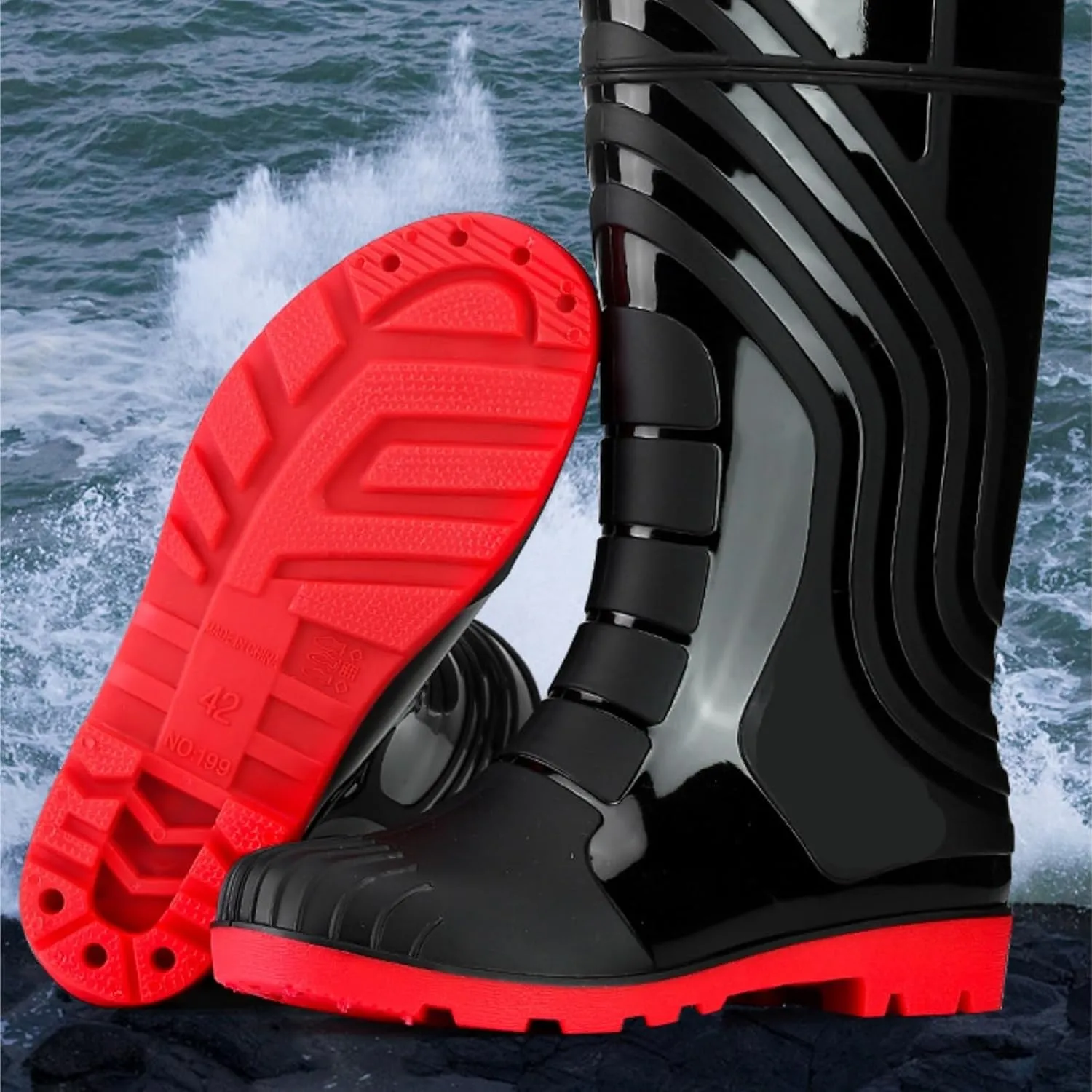 Rain Boots Footwear Men's Outdoor All Match Rain Boots Mid Tube Non Slip Waterproof Rubber Shoes Outdoor Work Boots