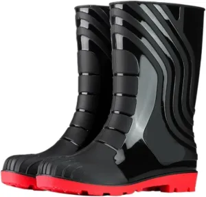 Rain Boots Footwear Men's Outdoor All Match Rain Boots Mid Tube Non Slip Waterproof Rubber Shoes Outdoor Work Boots