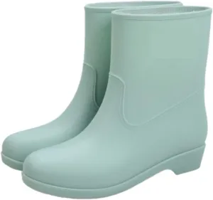 Rain Boots Footwear Women's Mid Tube Rain Boots Waterproof And Non Slip Outdoor Water Shoes Outdoor Work Boots