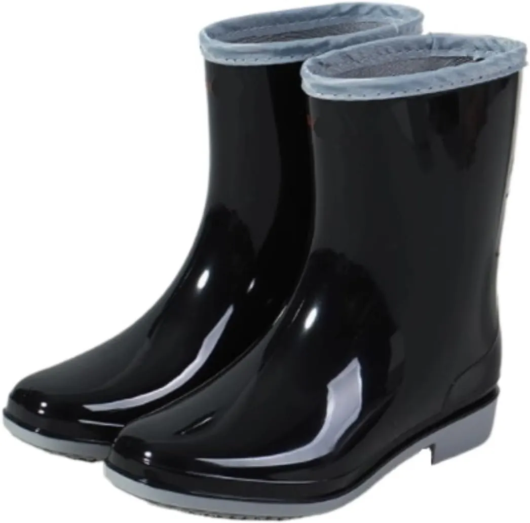 Rain Boots Footwear Women's Outdoor Non Slip Water Shoes Waterproof Rain Boots Short Tube Rubber Shoes Outdoor Work Boots