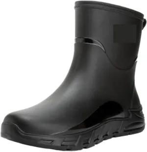 Rain Boots Rainboots Men's Mid Tube Water Shoes Waterproof Non Slip Rain Boots Kitchen Rubber Shoes Rain Boots For Outdoor