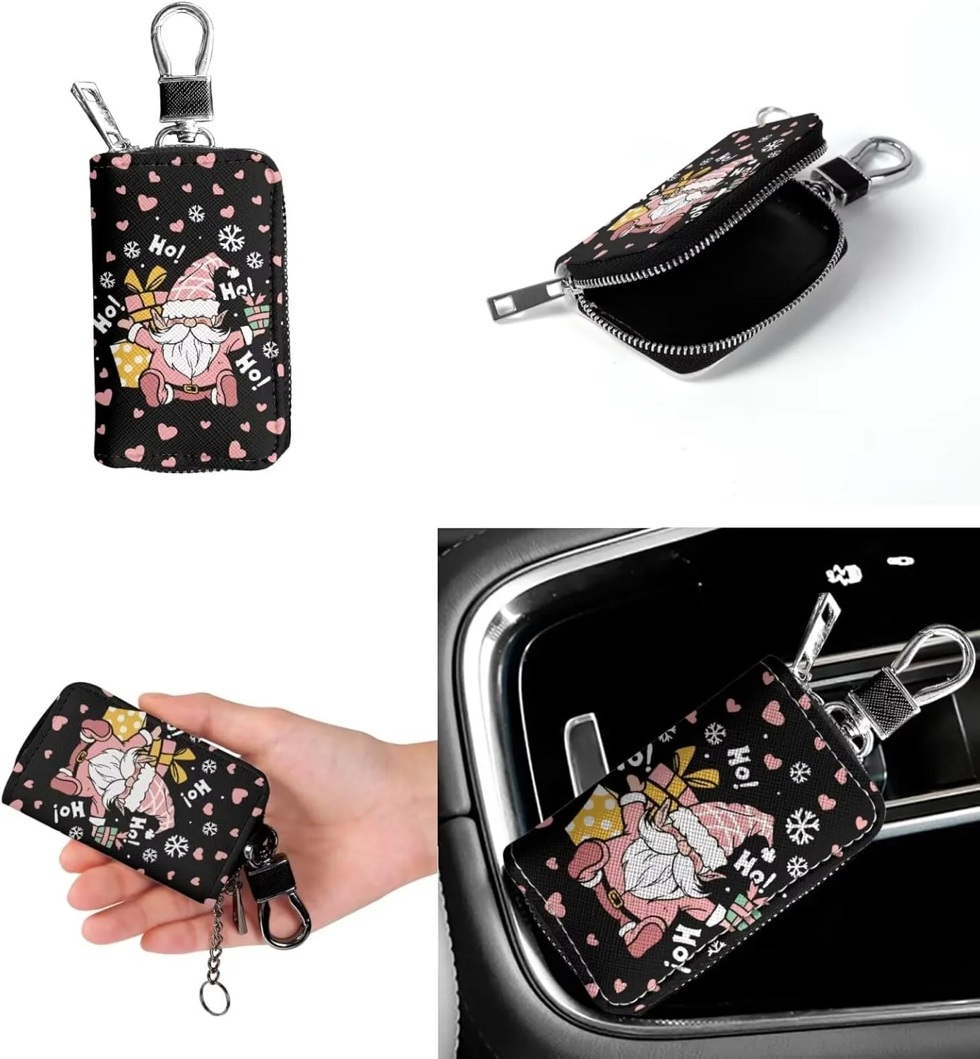 Rnyleeg Crossbody Bag for Women Leather Hobo Handbag with Pocket Bucket Bag with 2 pcs Adjustable Strap Matching Car Key Case
