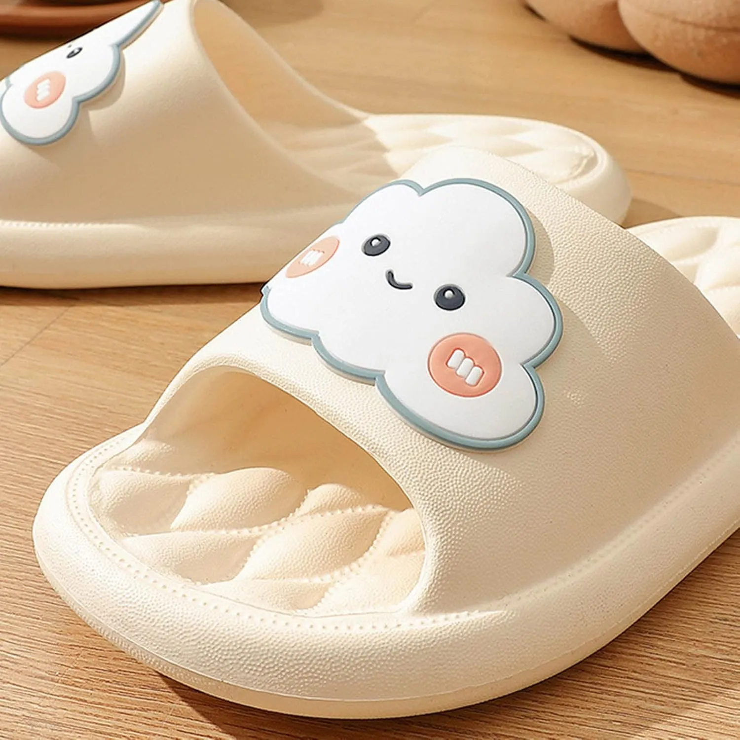 Shower Slides for Women Open Toe Shower Shoes Bathroom Sandals Arch Support Sandals Women's Flat Slippers