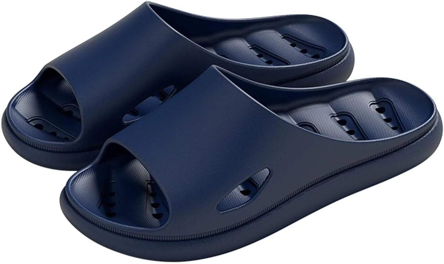 Shower Slippers Waterproof Flip Flops for Men Ultra Comfort Non-Slip Shower Sandals Indoor and Outdoor