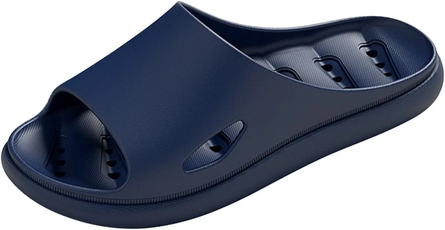 Shower Slippers Waterproof Flip Flops for Men Ultra Comfort Non-Slip Shower Sandals Indoor and Outdoor