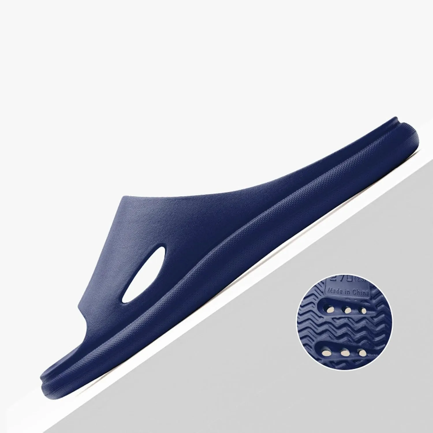 Shower Slippers Waterproof Flip Flops for Men Ultra Comfort Non-Slip Shower Sandals Indoor and Outdoor