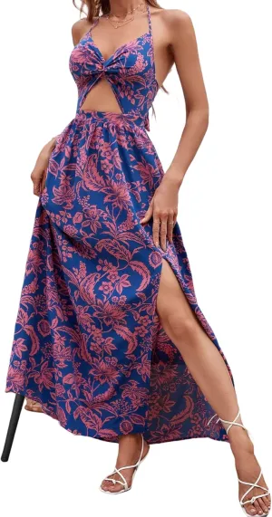 SISKIN Womens Maxi Dress Long Flowy Casual Sexy Summer Floral Beach Dresses for Women 2025 Vacation