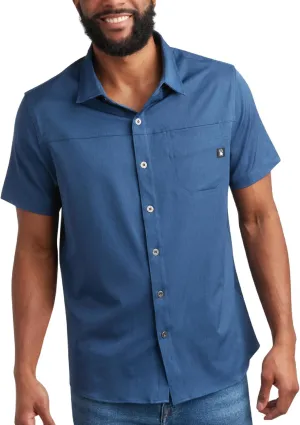 Spyder Mens Short Sleeve Button Down Shirts - Casual Collared Wrinkle Free Dress Shirts for Men - Travel, Office & Daily Wear