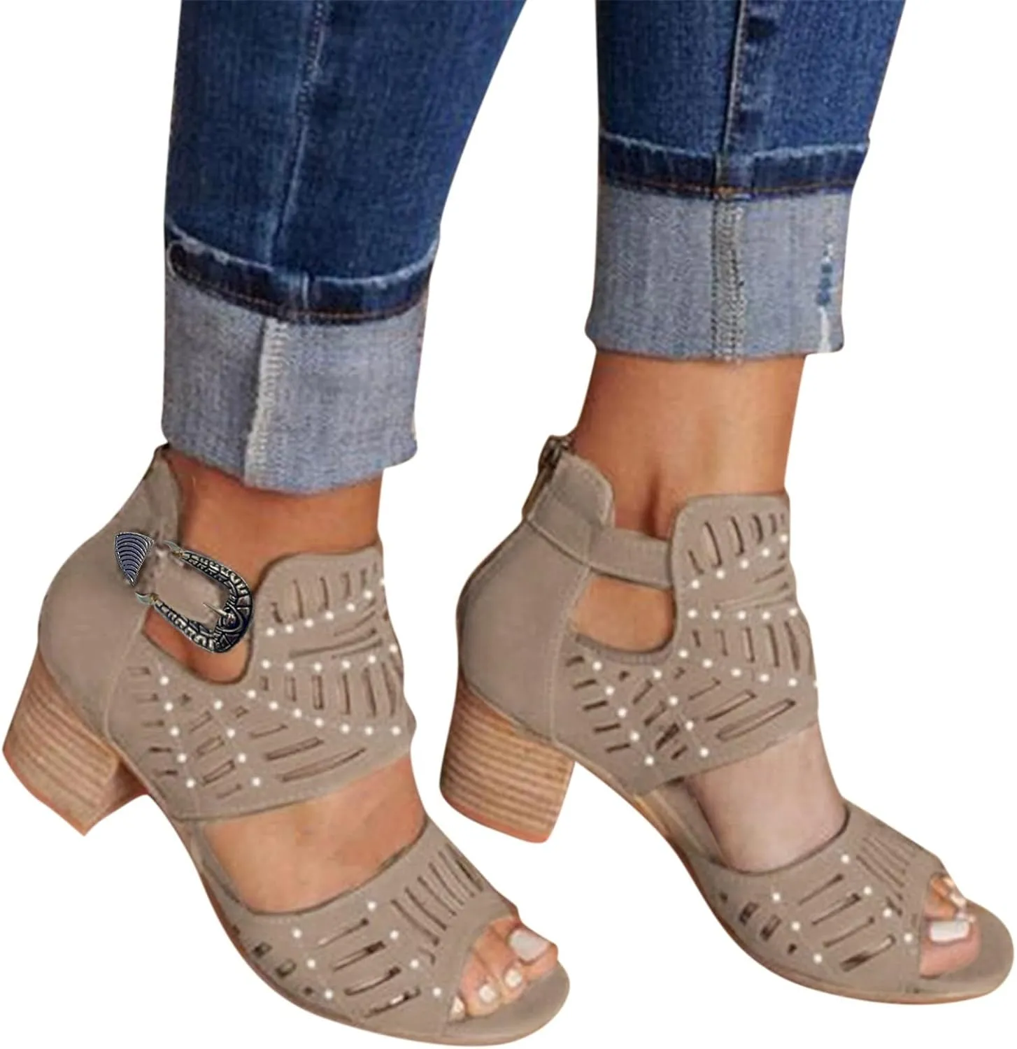 Summer Sandals for Women, Platform Sandals for Women Retro Roman Wedge Sandals Open Toe Sandals Breathable Shoes