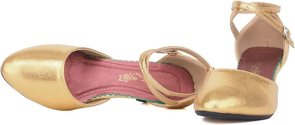 SWDZM Closed Toe Latin Ballroom Dance Shoes Women Salsa Bachata Dance Shoes Low Heel