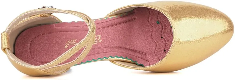 SWDZM Closed Toe Latin Ballroom Dance Shoes Women Salsa Bachata Dance Shoes Low Heel