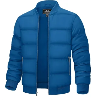 TACVASEN Puffer Jacket Men Quilted Mens Lightweight Jackets Water-Resistant Warm Padded Comfortable for Winter
