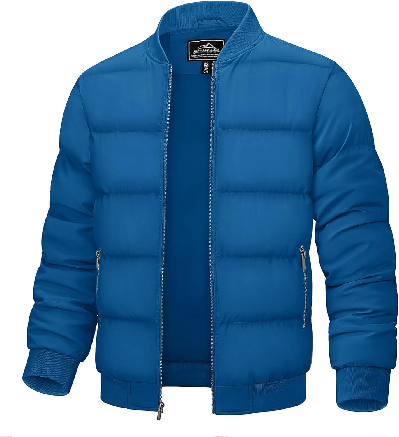 TACVASEN Puffer Jacket Men Quilted Mens Lightweight Jackets Water-Resistant Warm Padded Comfortable for Winter