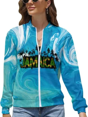 TAIZIYEAH Jacket for Women American Flag Hoodie Zip Up Tops Pullover Long Sleeve Sweatshirts Coat Soft Relaxed Oversized