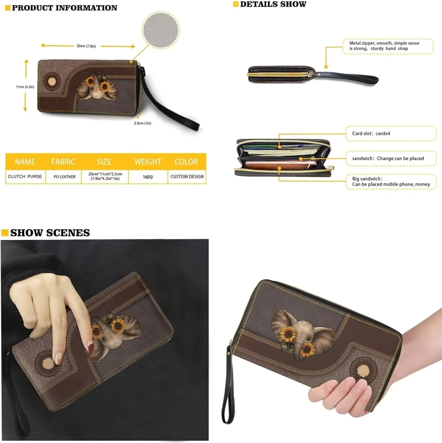 Tote Bags Set 2 Piece Crossbody Bags Shoulder Purses for Women with Adjustable Shoulder Strap Wallet Women Wristlet